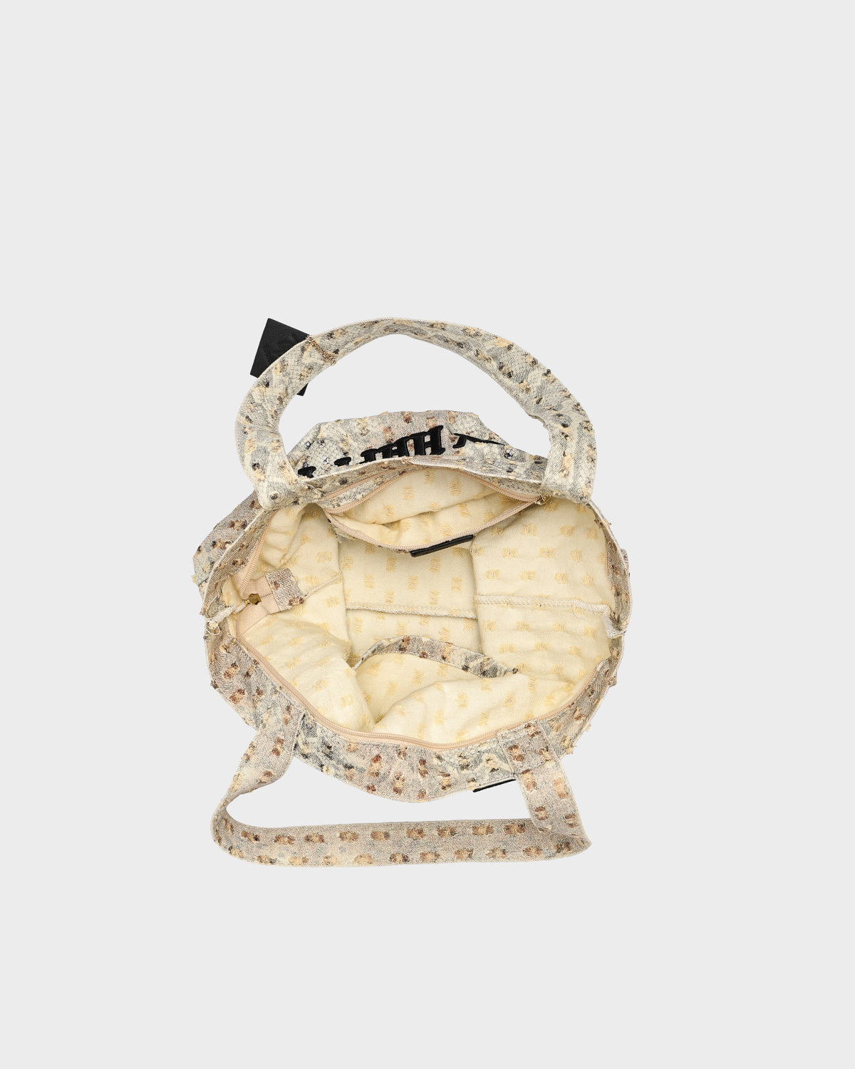 Py Mantra Tote Bag in Beige