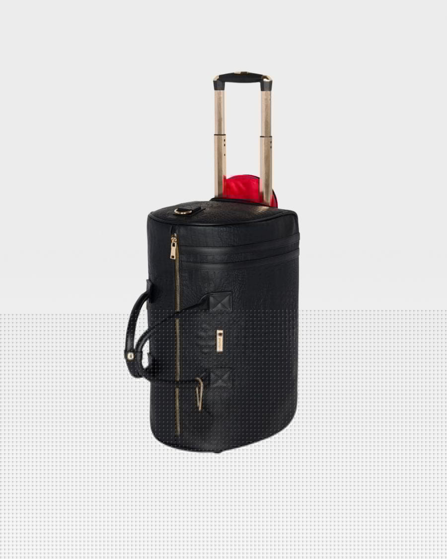 Apollo 2 Rolling Duffle Bag in Black