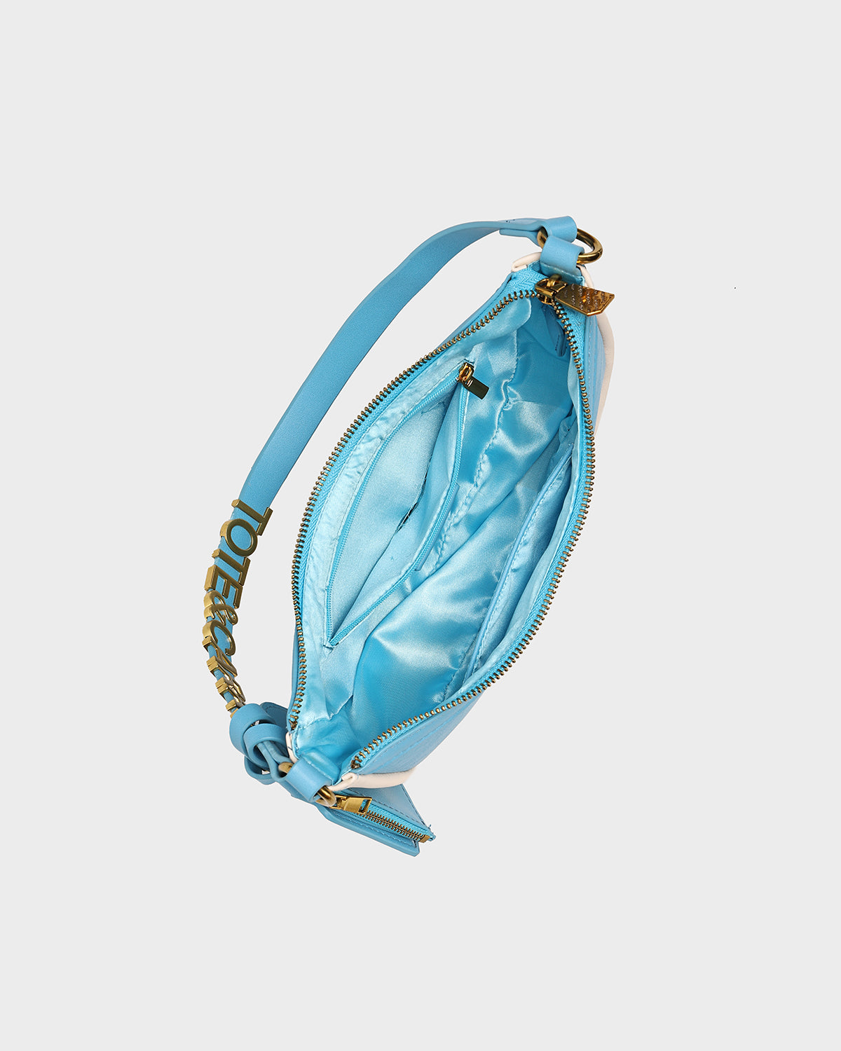 Azure Shoulder Purse in Baby Blue