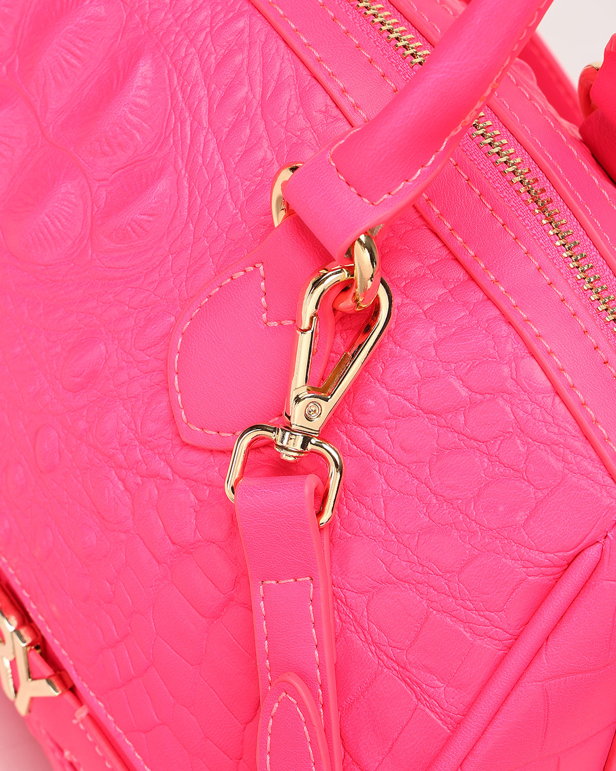 Couture Italy Purse in Neon Pink