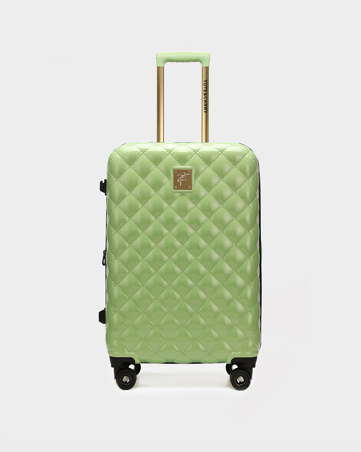 Diamond 3 Piece Luggage Set in Crystal Green