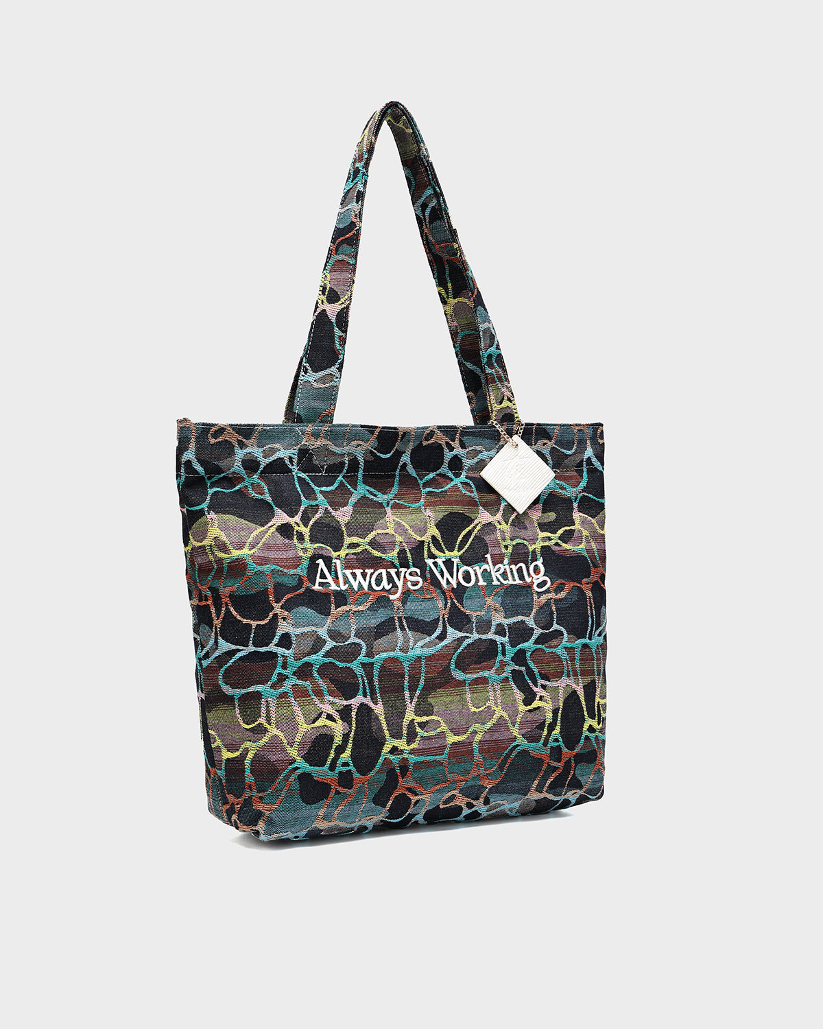Hustle Tapestry Tote In Midnight Mosaic