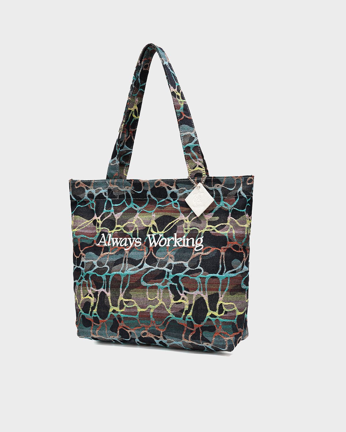Hustle Tapestry Tote In Midnight Mosaic