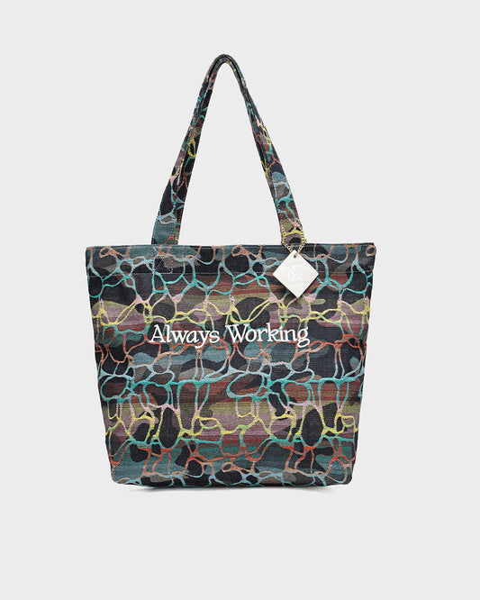 Hustle Tapestry Tote In Midnight Mosaic