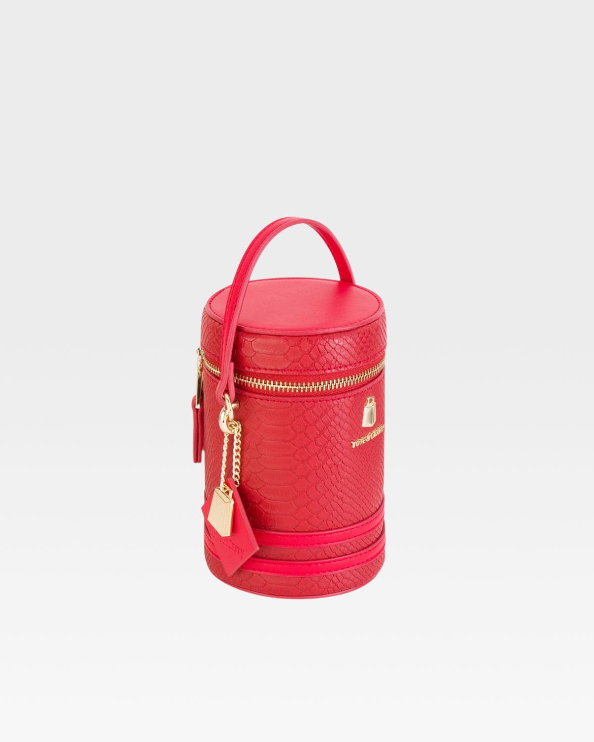 Mini Barrel Purse in Red