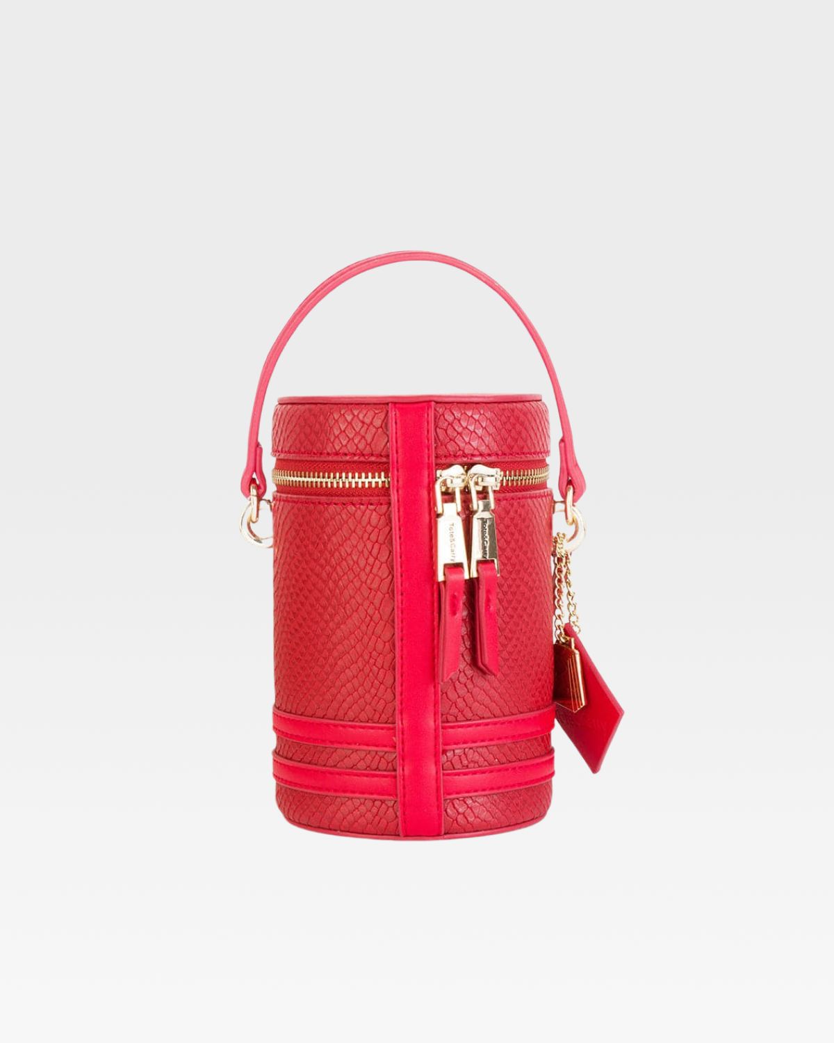 Mini Barrel Purse in Red