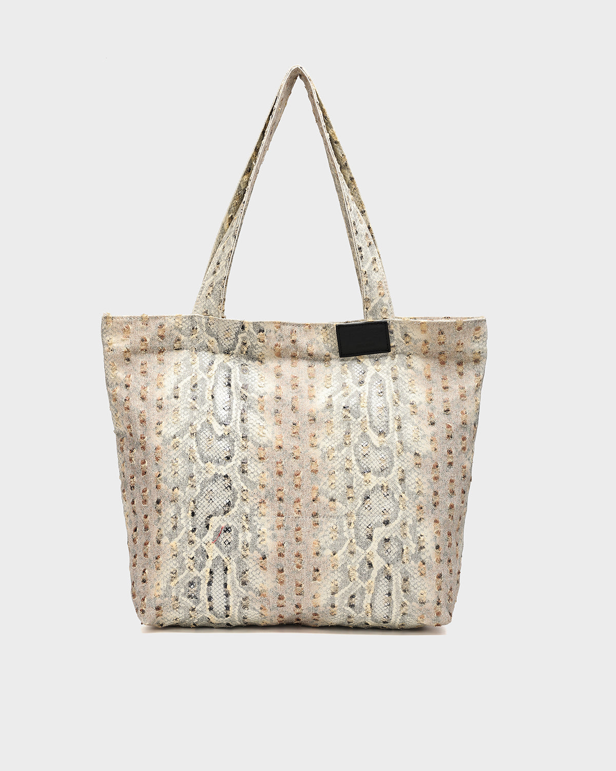 Py Mantra Tote Bag in Beige